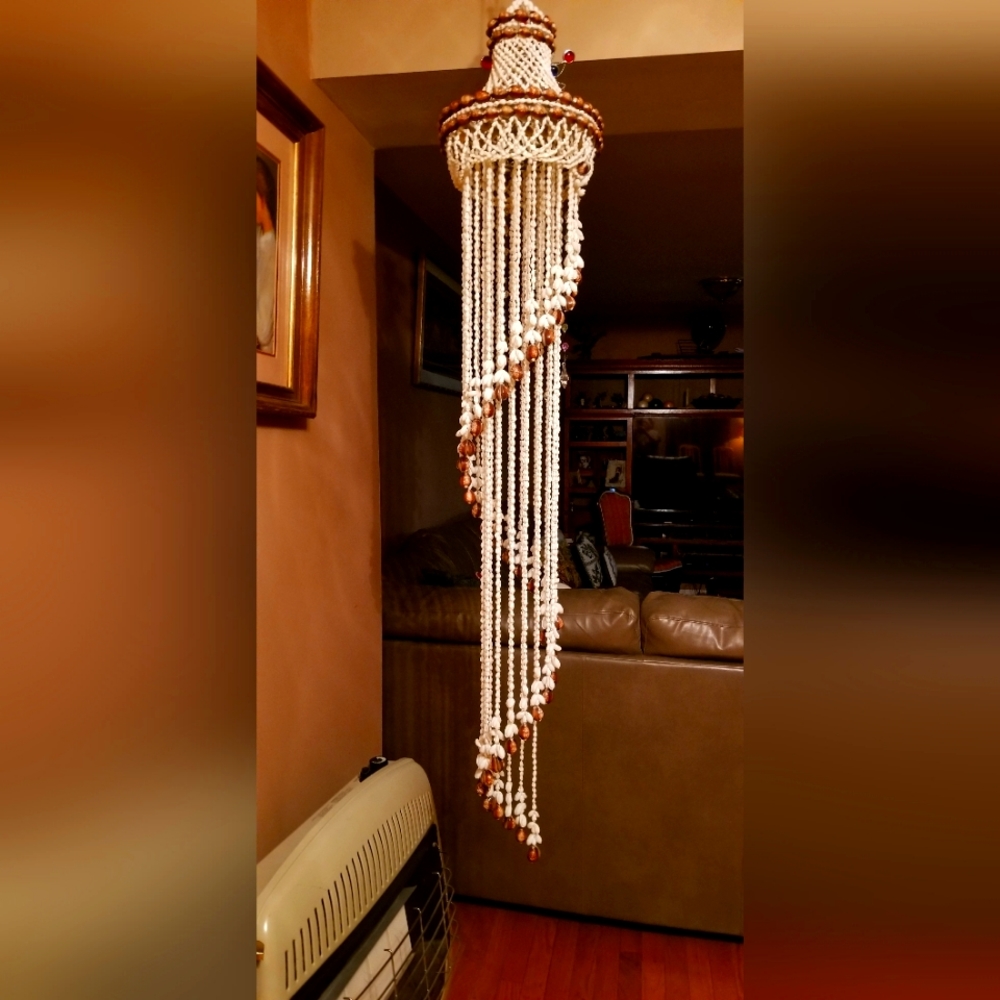 Hand made shell hanging decoration